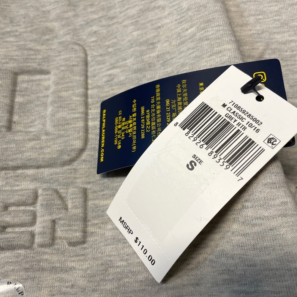 NWT Polo Ralph Lauren
embossed-logo lettering sweatshirt - Picture 8 of 8